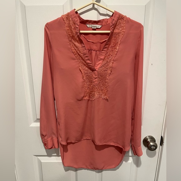 Pink Chiffon Shirt - Picture 1 of 2